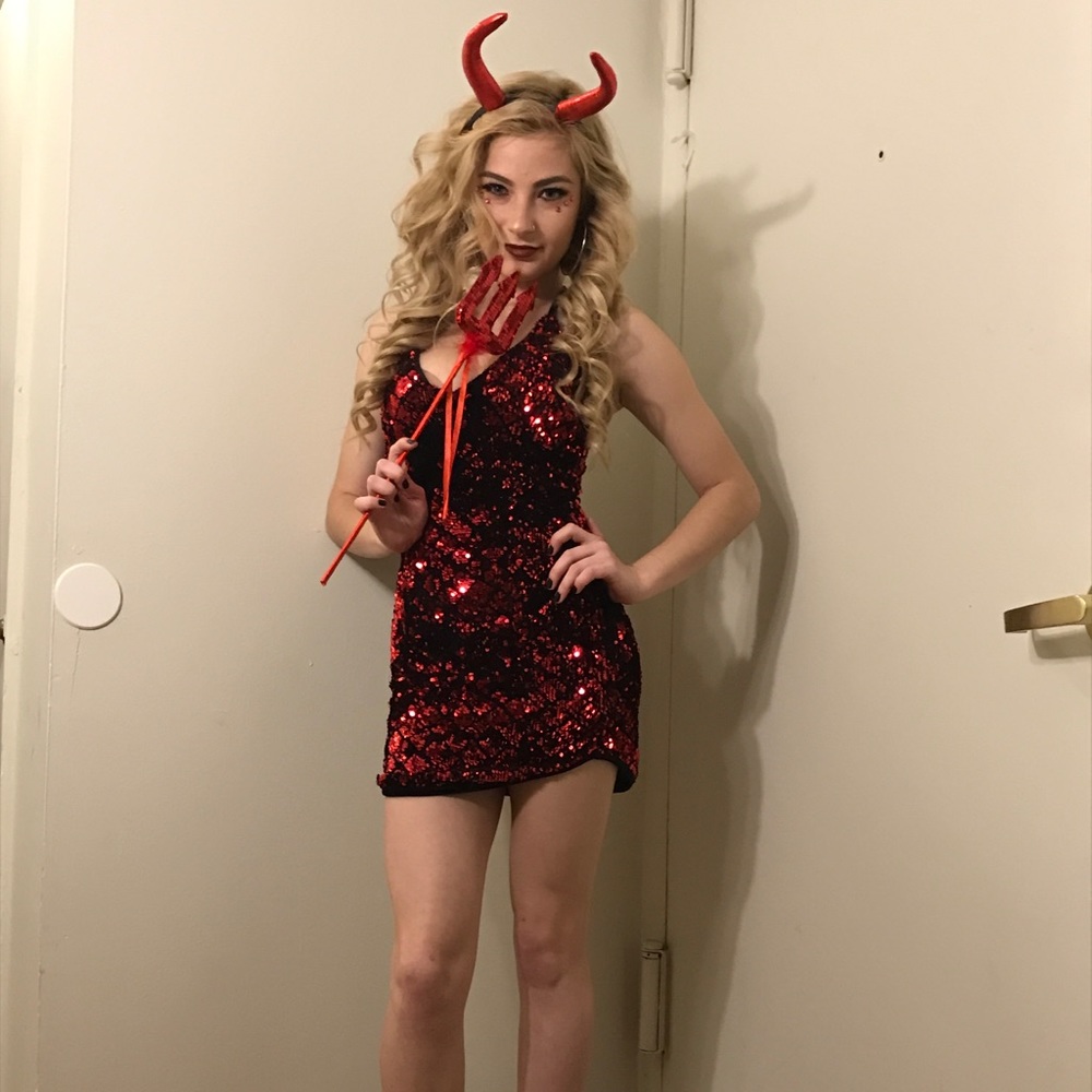 Sequin Body Con Dress